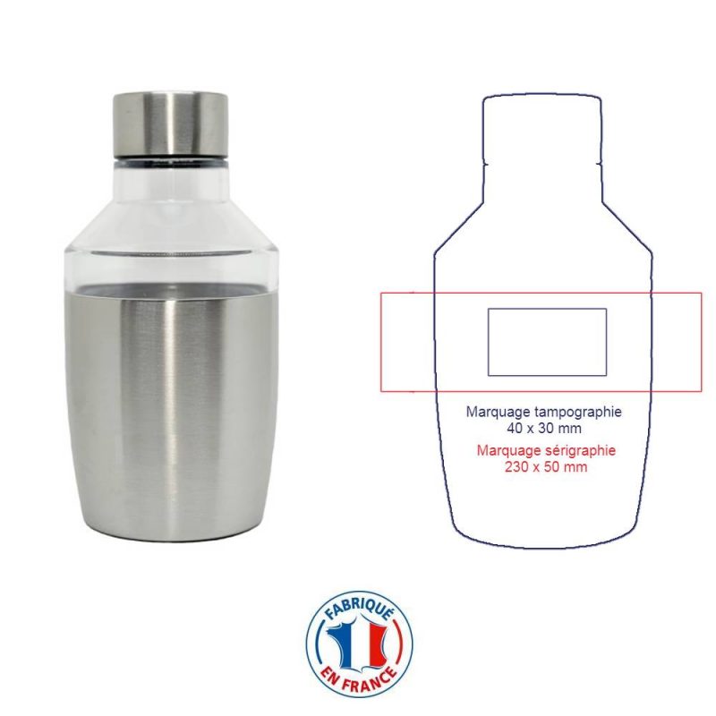 Bouteille isotherme et personnalisable, fabriquée en France