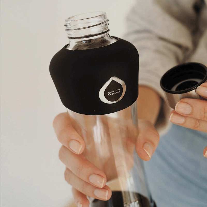 Bouteille réutilisable en verre , design et écologique