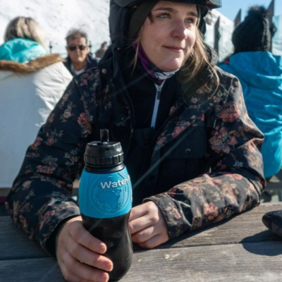 Gourde Grayl pour potabliser toutes les eaux lors de randonnées, voyages