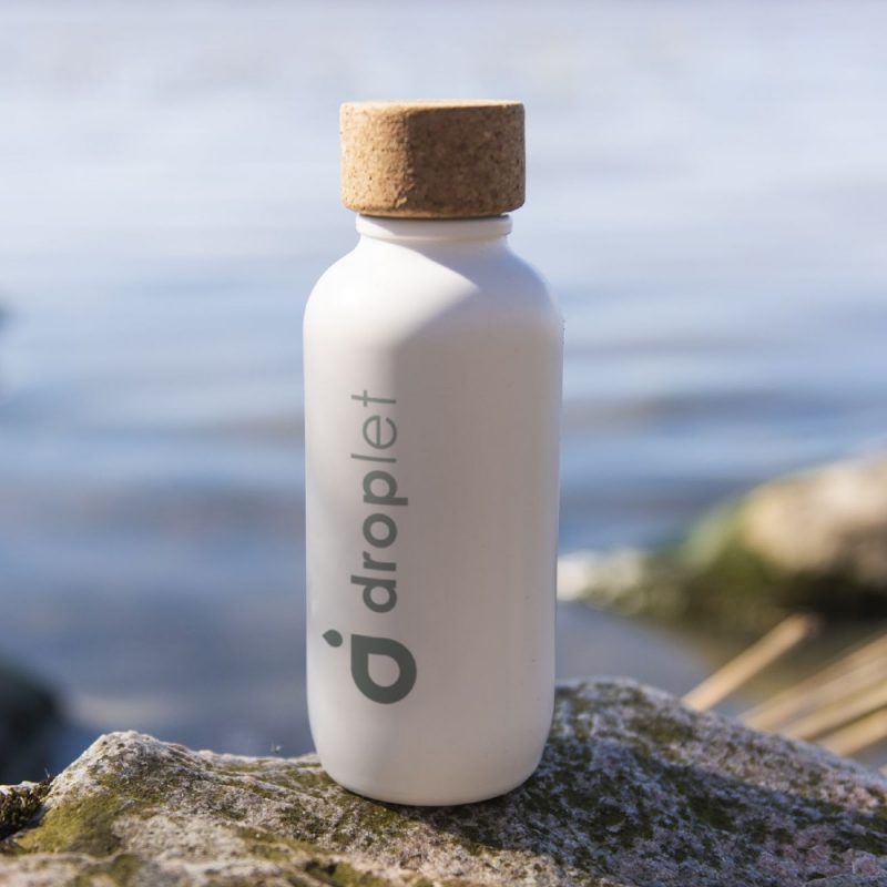 Eco-bottle , une bouteille publicitaire écologique composée de biodéchets