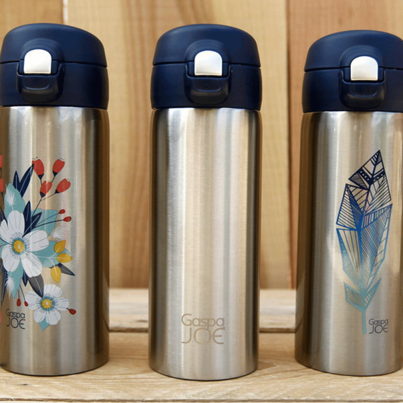 Thermos mug design et isotherme de Gaspajoe